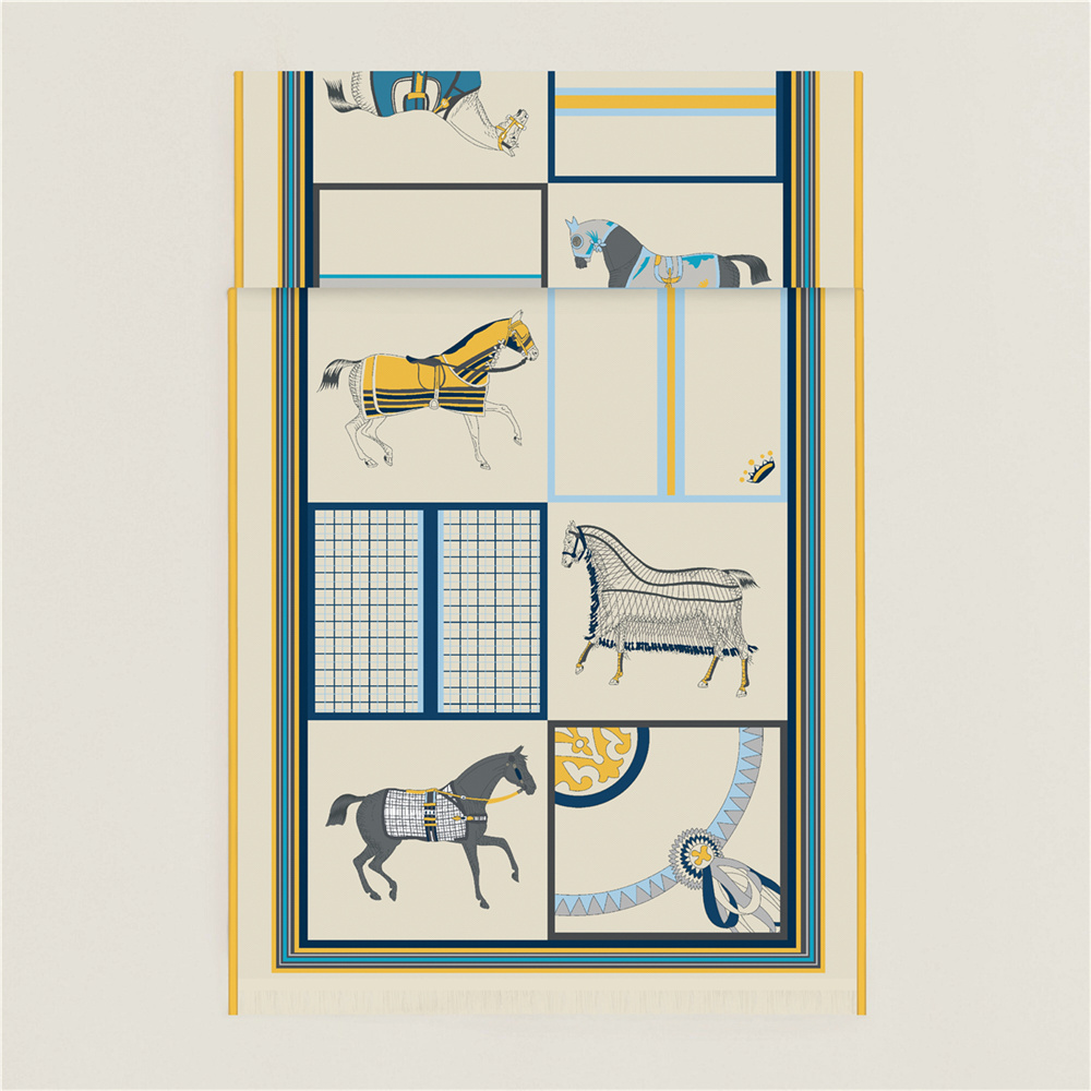 Cashmere Scarf - 브랜드 스카프 캐시미어 실크 스카프 디자이너