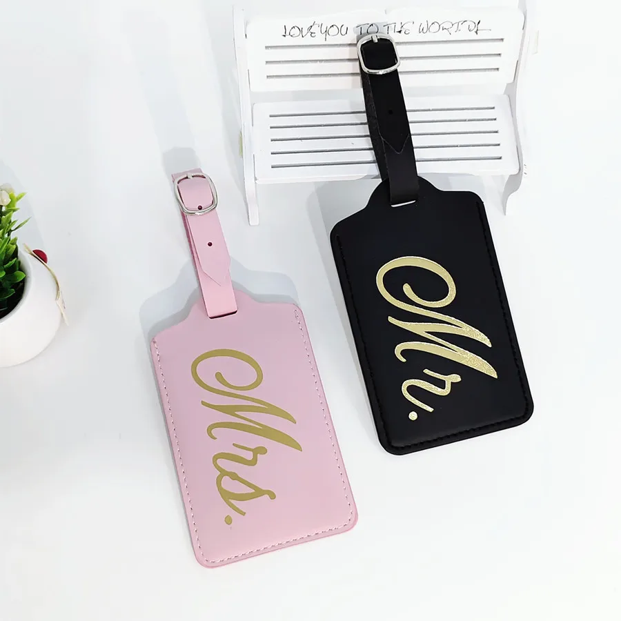 Travel Luggage Set - Mr Mrs 커플용 수하물 걸이 태그,