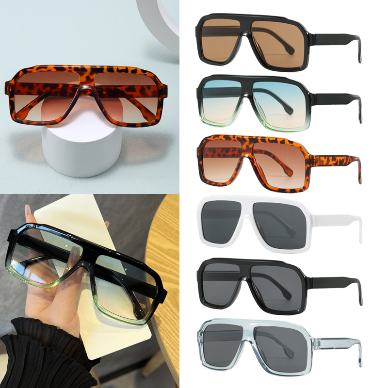 Designer Sunglasses - 오버사이즈 사각형 빛 차단 안경 남녀