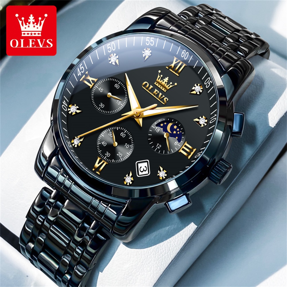 Luxury Watch Men - OLEVS 인기 남성용 시계 스테인레스 스틸