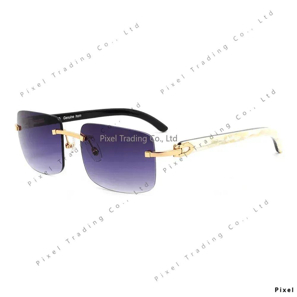 카터 브랜드의 블랙 & 화이트 버팔로 뿔 선글라스, 테 - Sunglasses Uv400 리뷰 및 가격