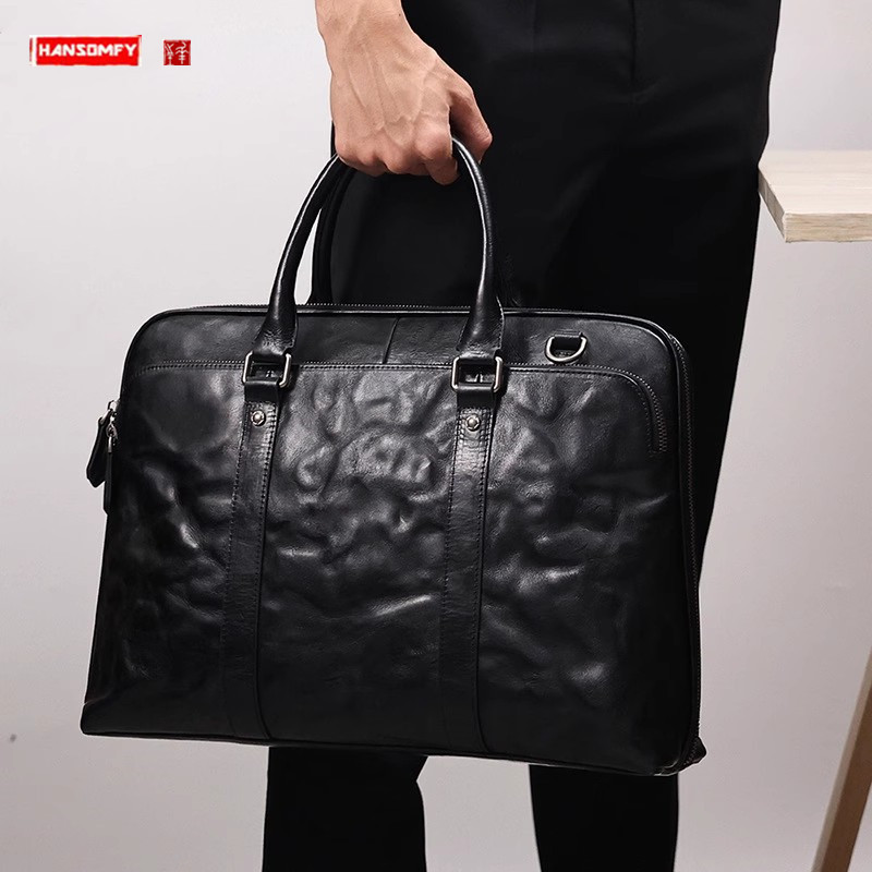 2025년 신제품 천연 가죽 남성용 핸드백 소가죽 서류 - Leather Briefcase 리뷰 및 가격