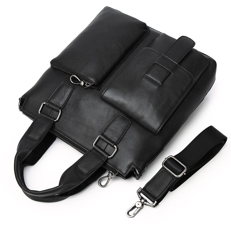 남자 세로 핸드백 남성 정품 가죽 서류 가방 남자 소  - Leather Briefcase 리뷰 및 가격