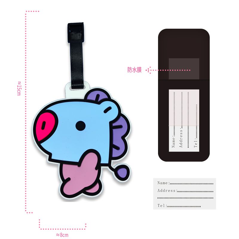 BT21 만화 귀여운 키체인 카와이 유니섹스 수하물 태 - Travel Luggage Set 리뷰 및 가격