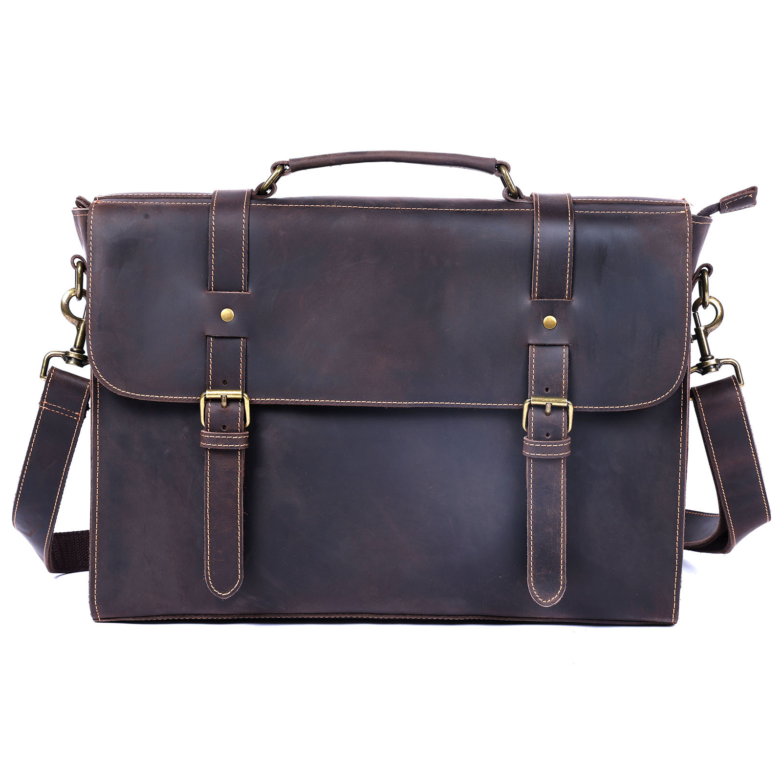 남성용 진짜 가죽 비즈니스 서류 가방, 남성용 숄더 크 - Leather Briefcase 리뷰 및 가격