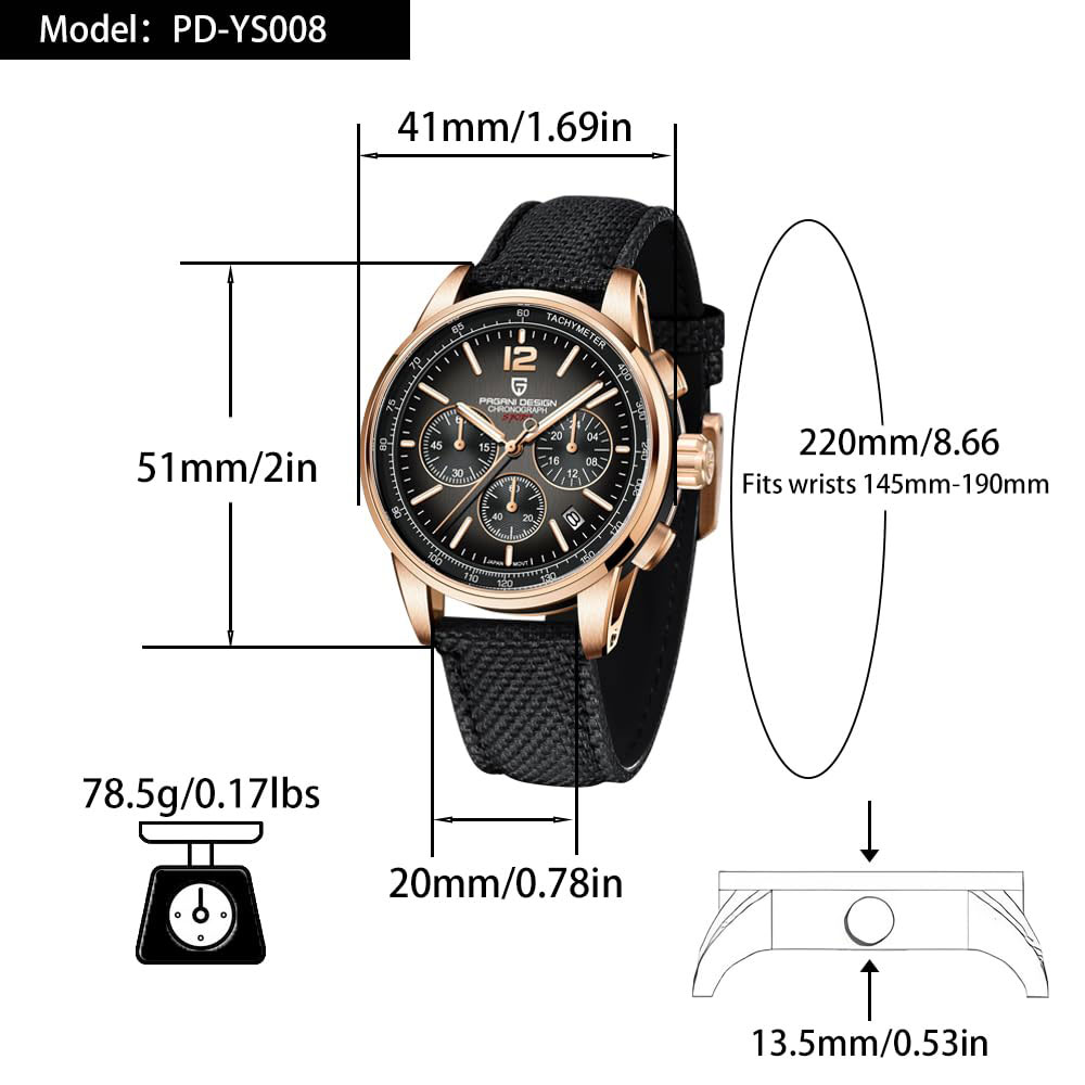 파가니 디자인 신형 남성 시계 41mm 크로노그래프 1 - Luxury Watch Men 리뷰 및 가격