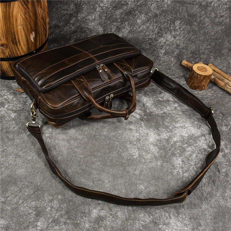 남성용 럭셔리 정품 가죽 핸드백, 여행 서류 가방, 남 - Leather Briefcase 리뷰 및 가격