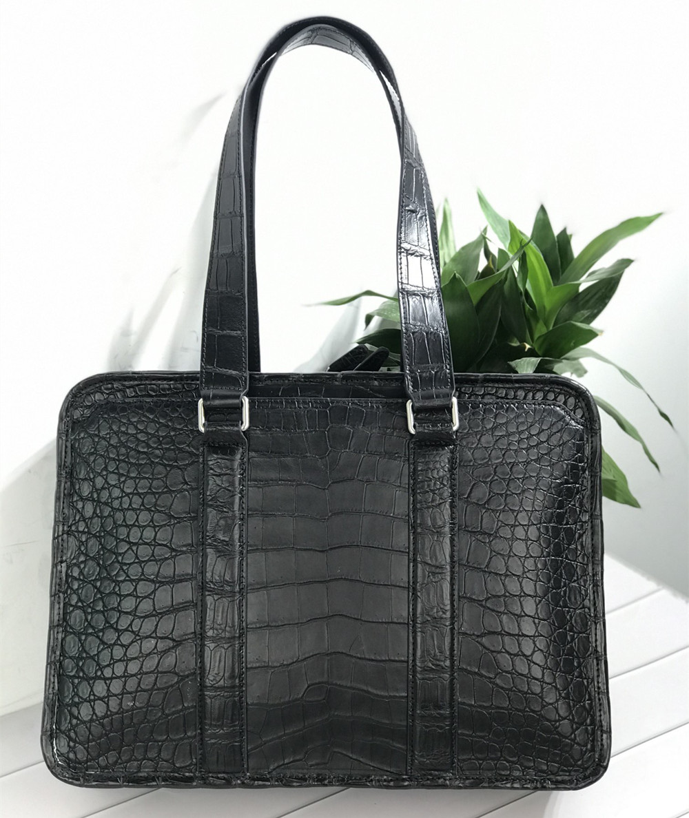 새로운 악어가죽 노트북 가방, 진짜 악어가죽 남성용 서 - Leather Briefcase 리뷰 및 가격