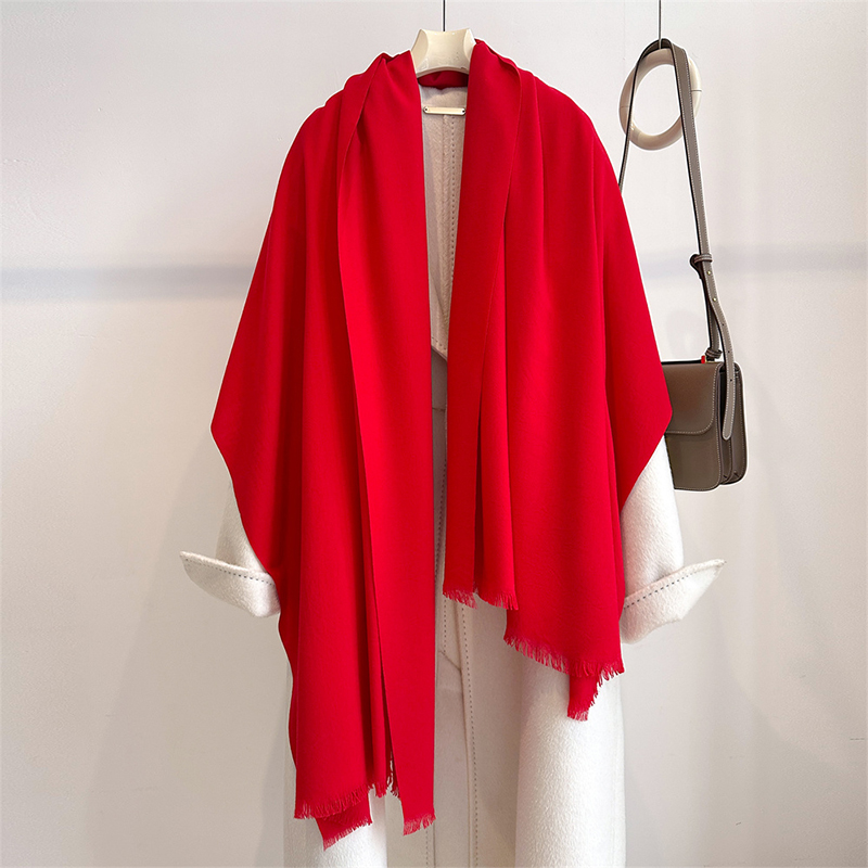 럭셔리 겨울 캐시미어 스카프 여성 솔리드 손수건 따뜻한 - Cashmere Scarf 리뷰 및 가격
