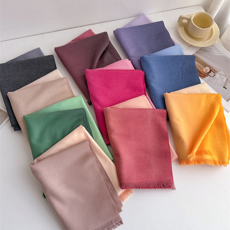 럭셔리 겨울 캐시미어 스카프 여성 그라디언트 손수건 따 - Cashmere Scarf 리뷰 및 가격