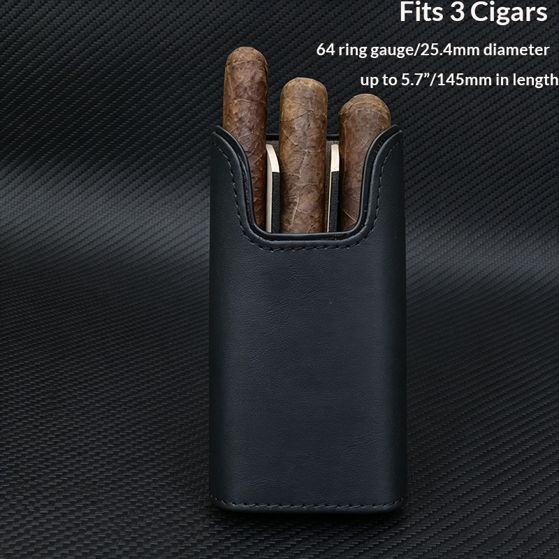 대형 사이즈 시가 케이스 프리미엄 PU 가죽 홀더 64 - Premium Cigar Case 리뷰 및 가격