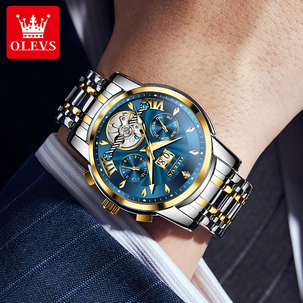 OLEVS 남성 시계 럭셔리 패션 고급 스틸 스트랩 캘 - Luxury Watch Men 리뷰 및 가격