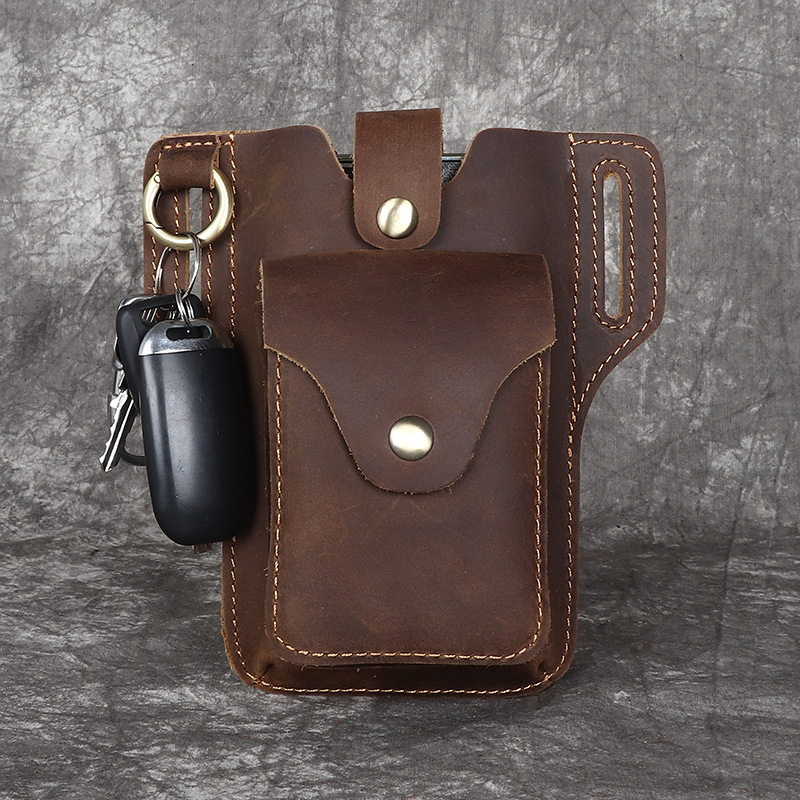신형 남성용 가죽 휴대폰 지갑, 최고급 소가죽, 야외  - Leather Wallet Men 리뷰 및 가격