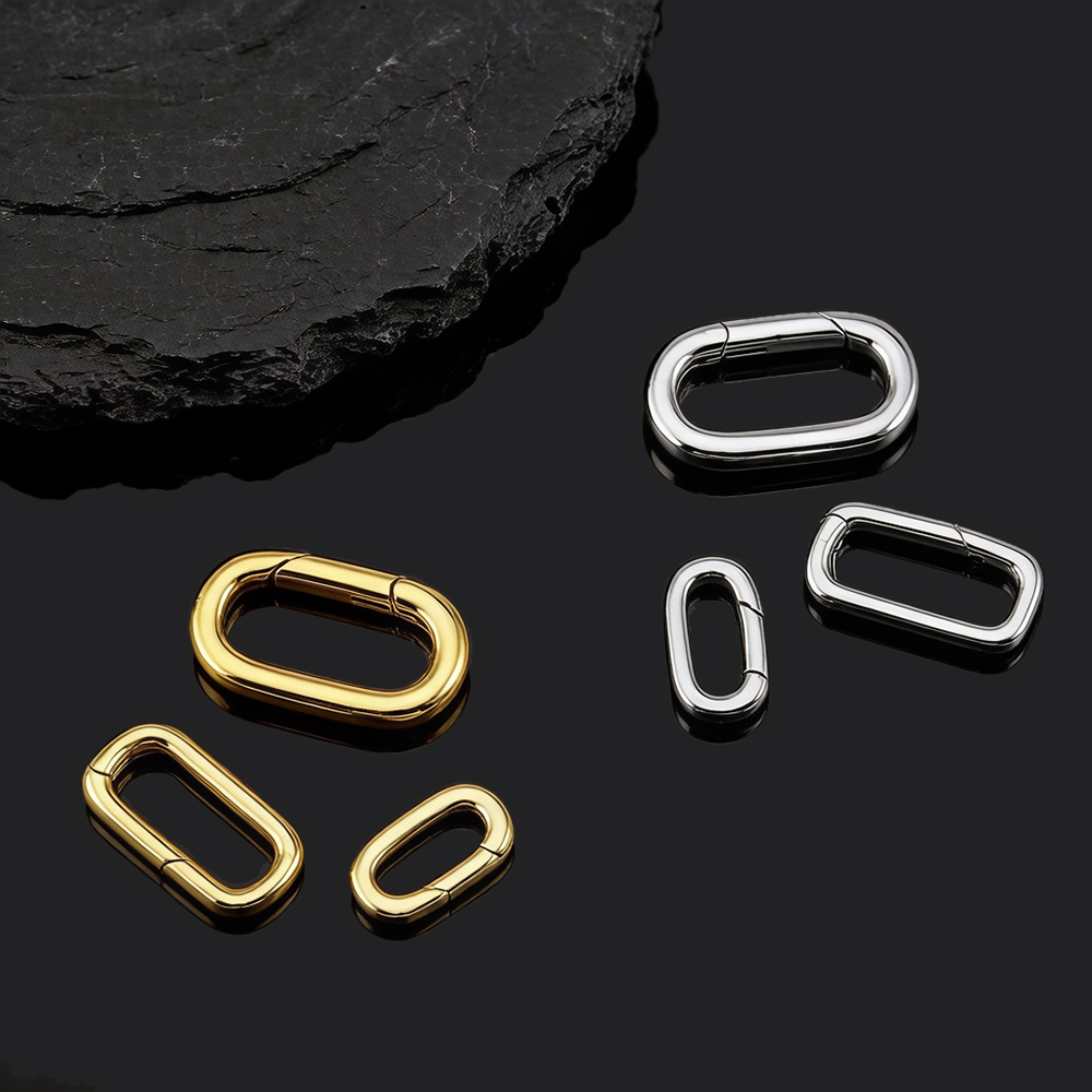 2개 18K 금도금 오벌 카라비너 목걸이 클래스프 스프 - Gold Plated Jewelry 리뷰 및 가격