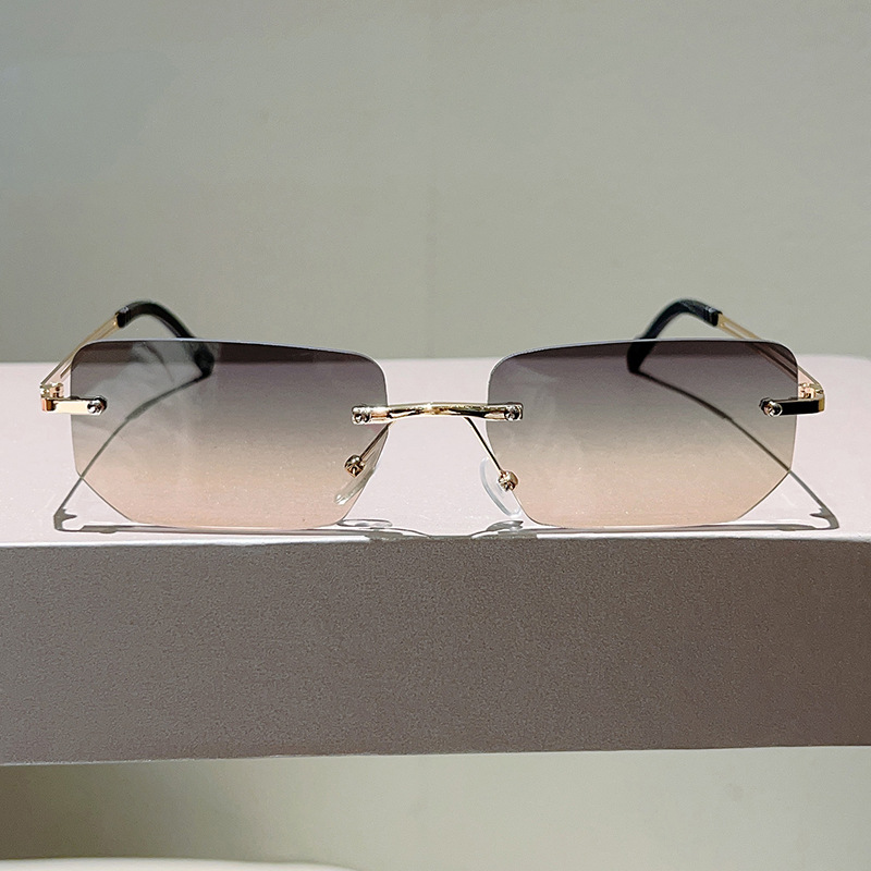세련된 디자인의 테가 없는 사각형 선글라스, 남성용 여 - Sunglasses Uv400 리뷰 및 가격